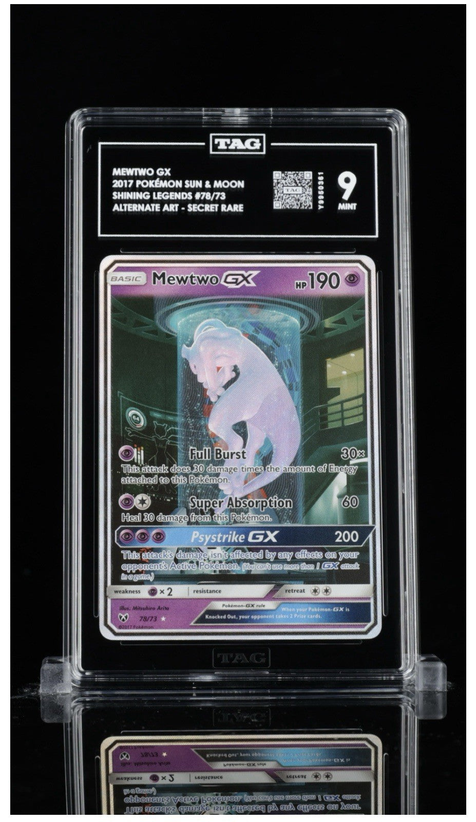 Mewtwo GX (Secret Shining) 78/73 Shining Legends Holo