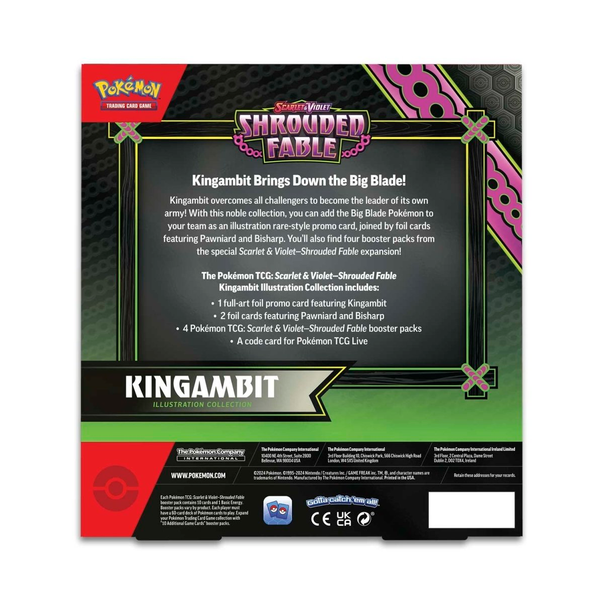 Pokémon TCG: Shrouded Fable – Kingambit Illustration Collection