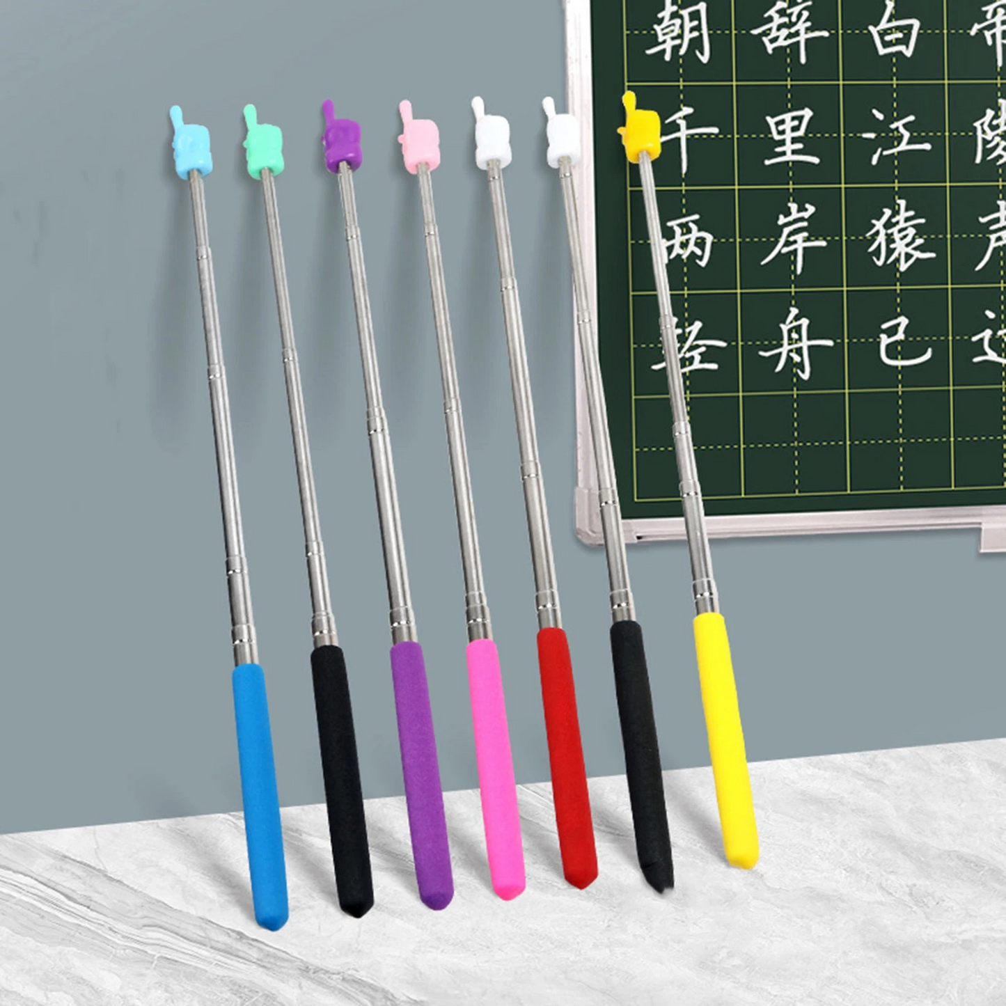 Retractable Teacher Pointer Finger Design Guiding Teacher Teaching Stick