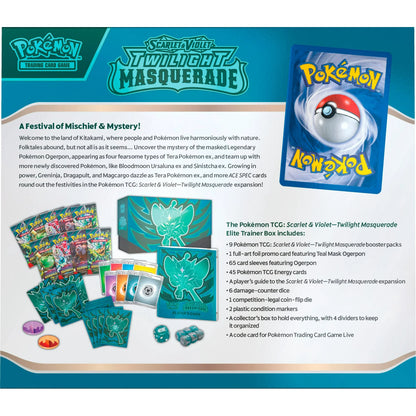 Pokémon TCG - Twilight Masquerade - Elite Trainer Box - SV:06 (TWM) - New & Sealed