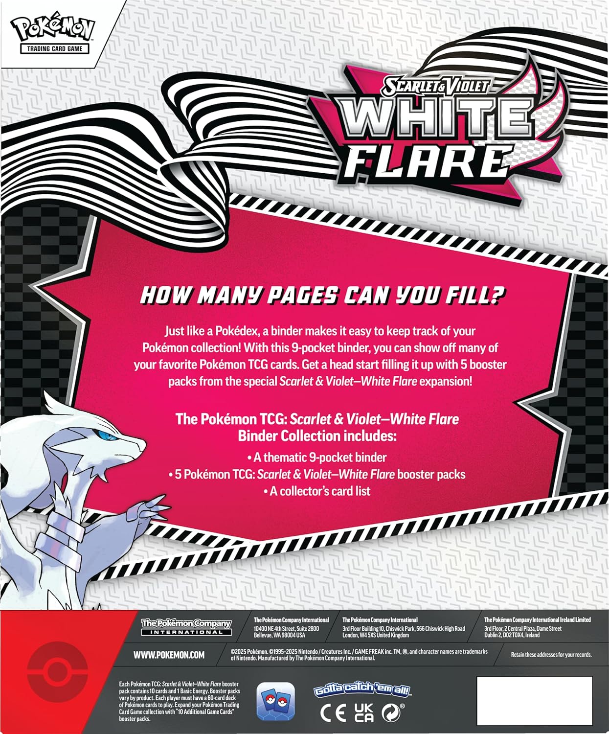 Pokèmon TCG Scarlet Violet White Flare Binder Collection